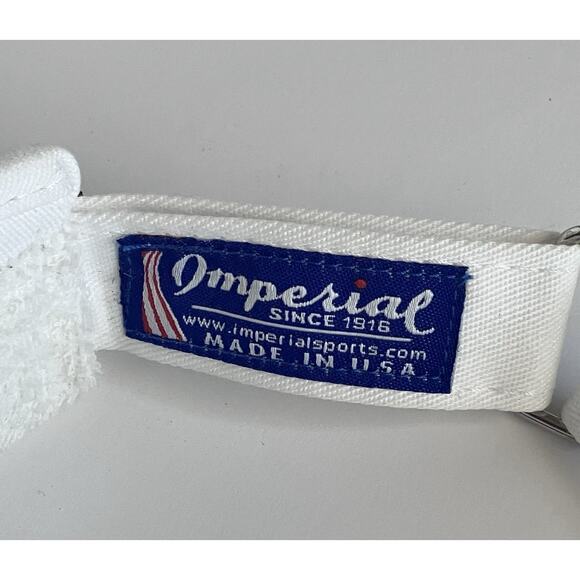 Christmas Imperial Tour Golf Visor Holiday Tree Green Vintage Velcro Hat USA - Picture 5 of 6